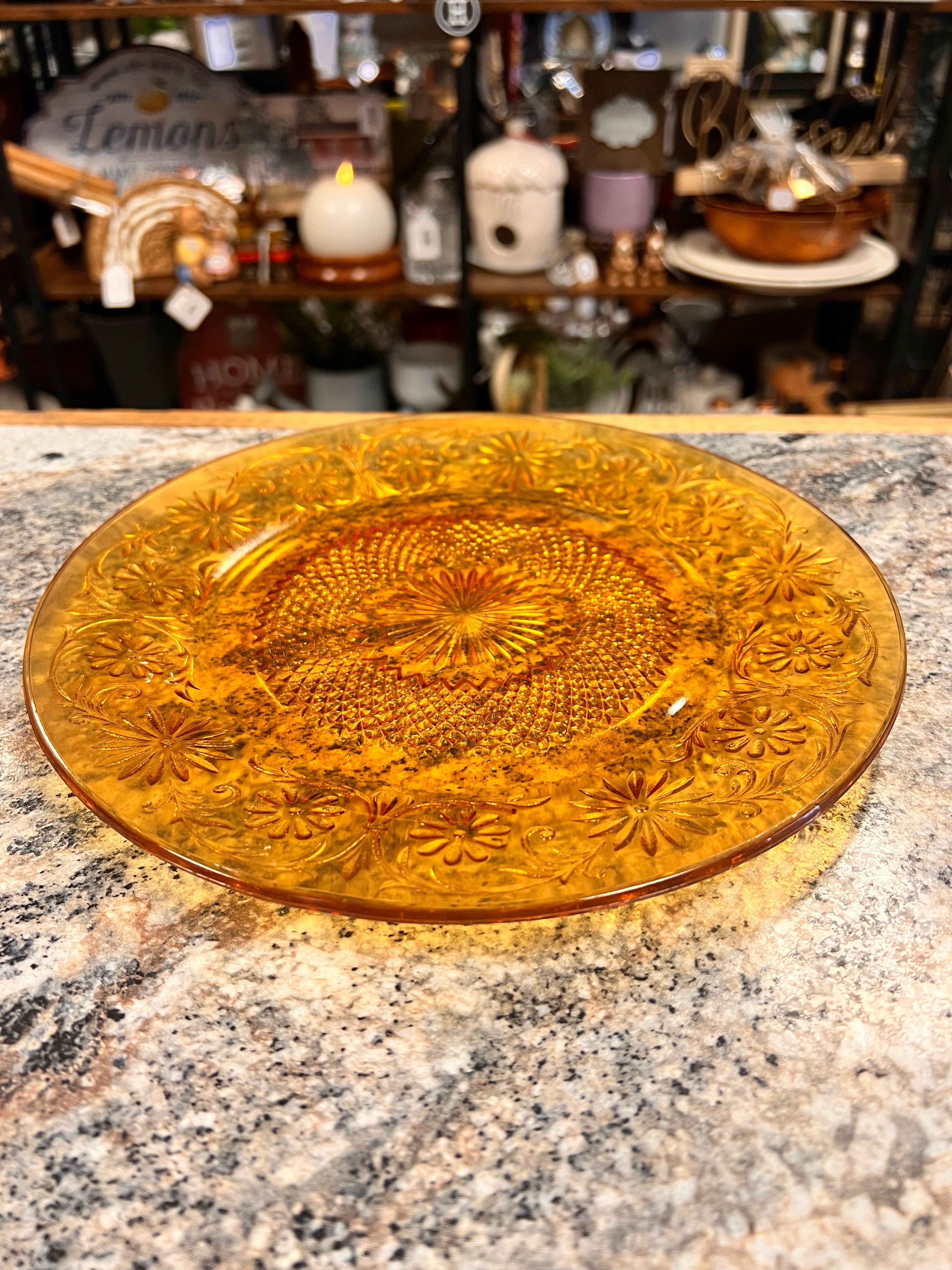 9.5” Amber Plate