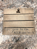 Moon and Back Sign