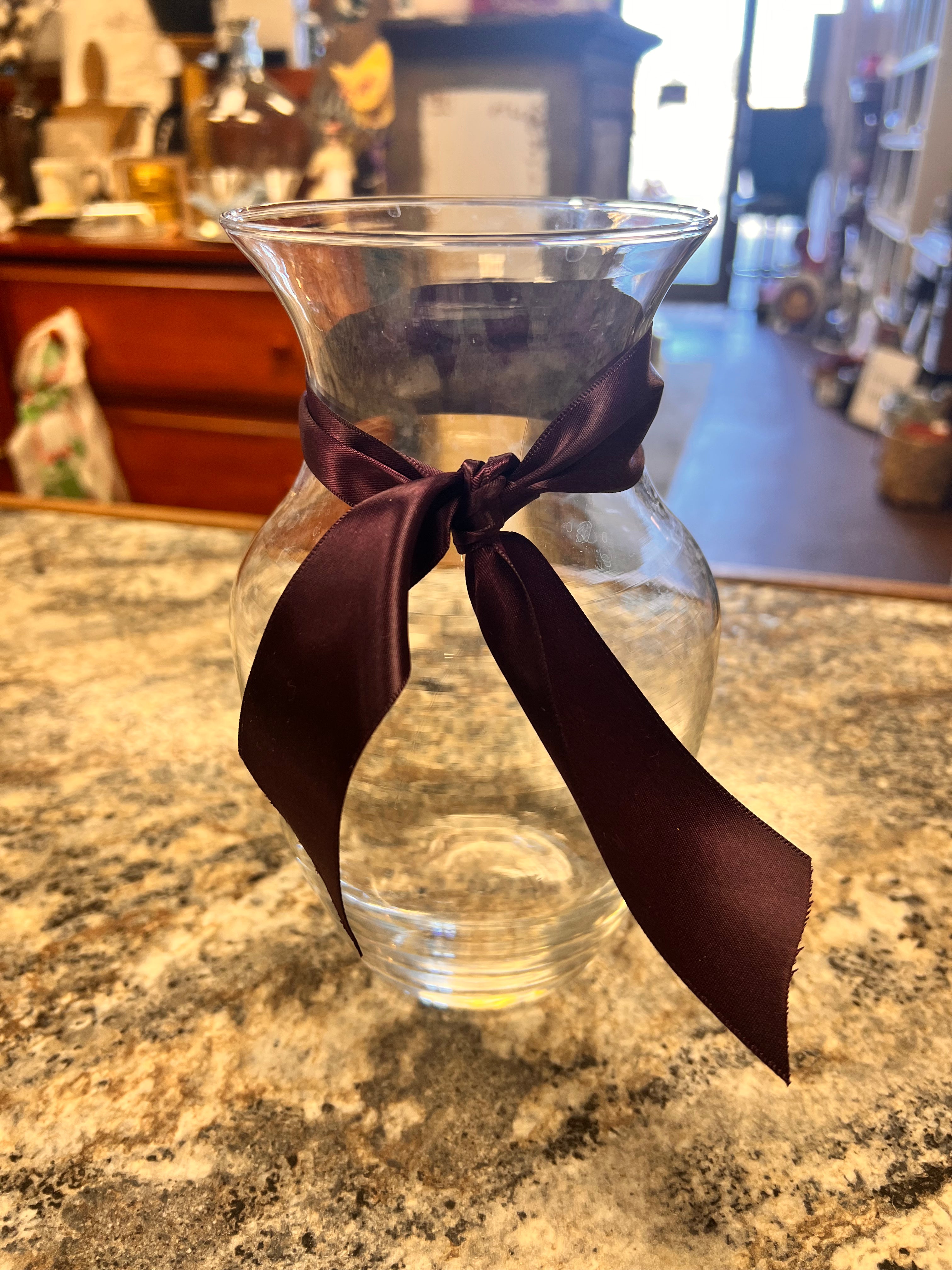 Clear Glass Vase