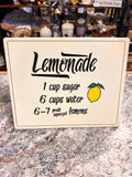 Lemonade Sign