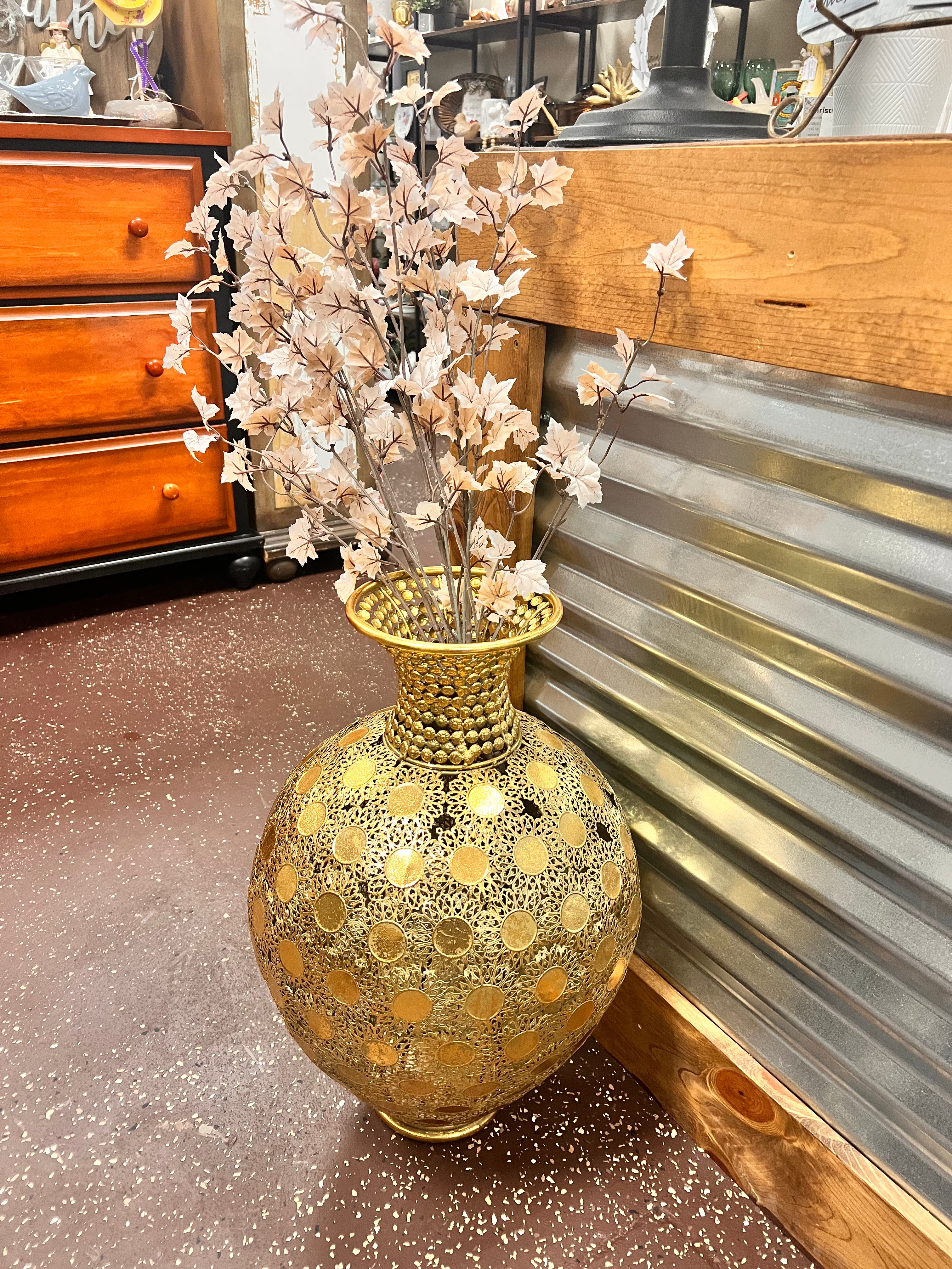 Large Gold Vase