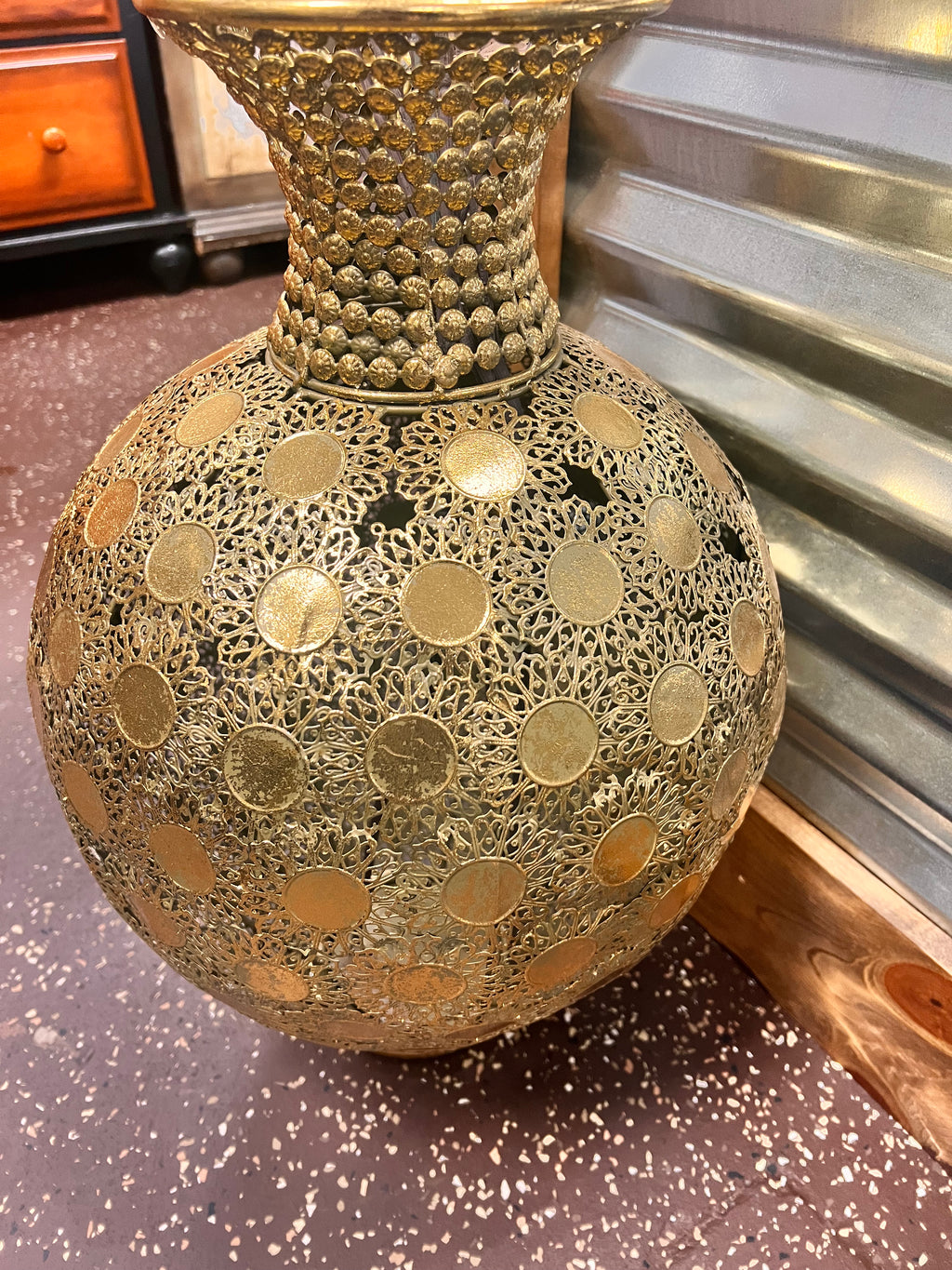 Large Gold Vase