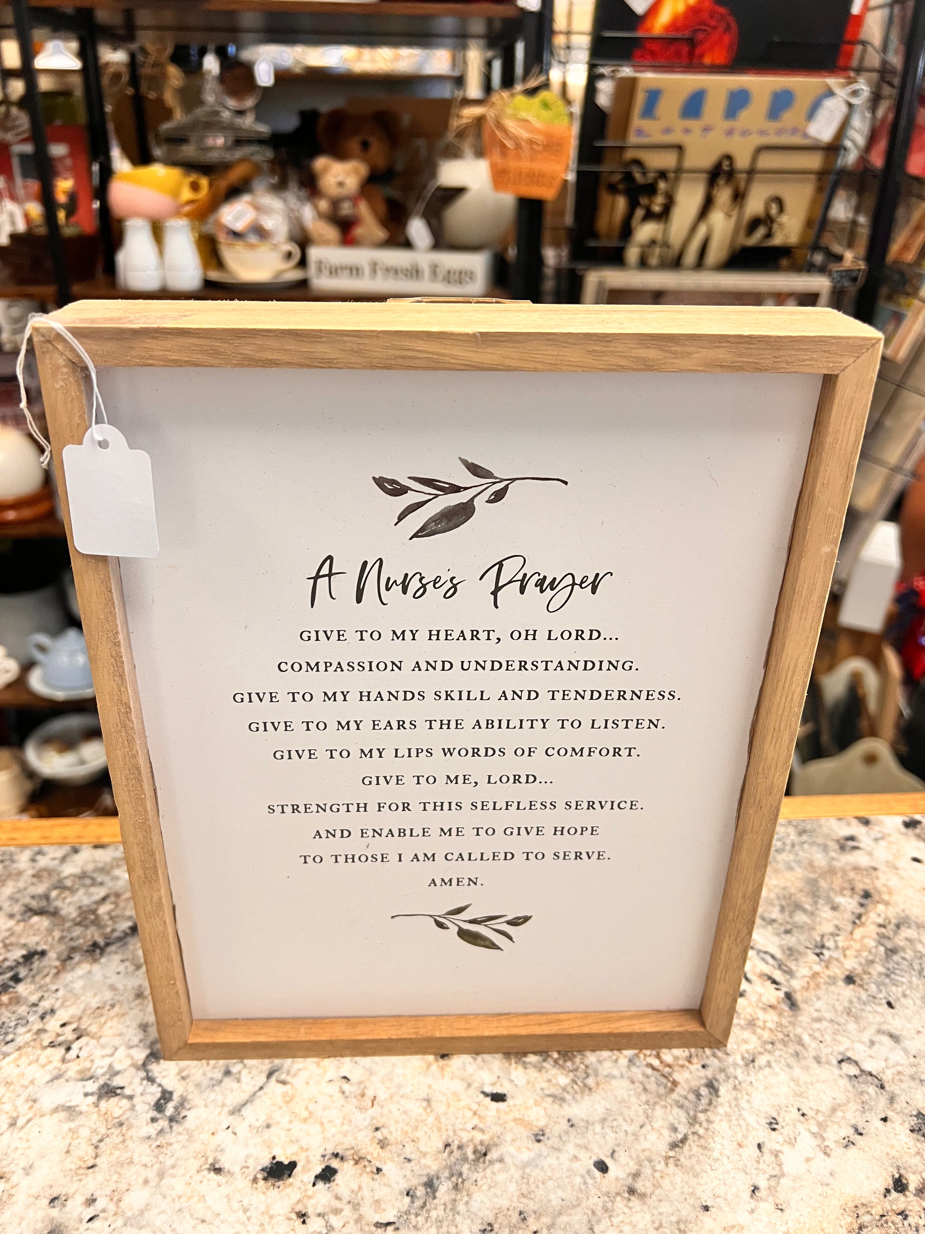 Nurse Prayer Sign