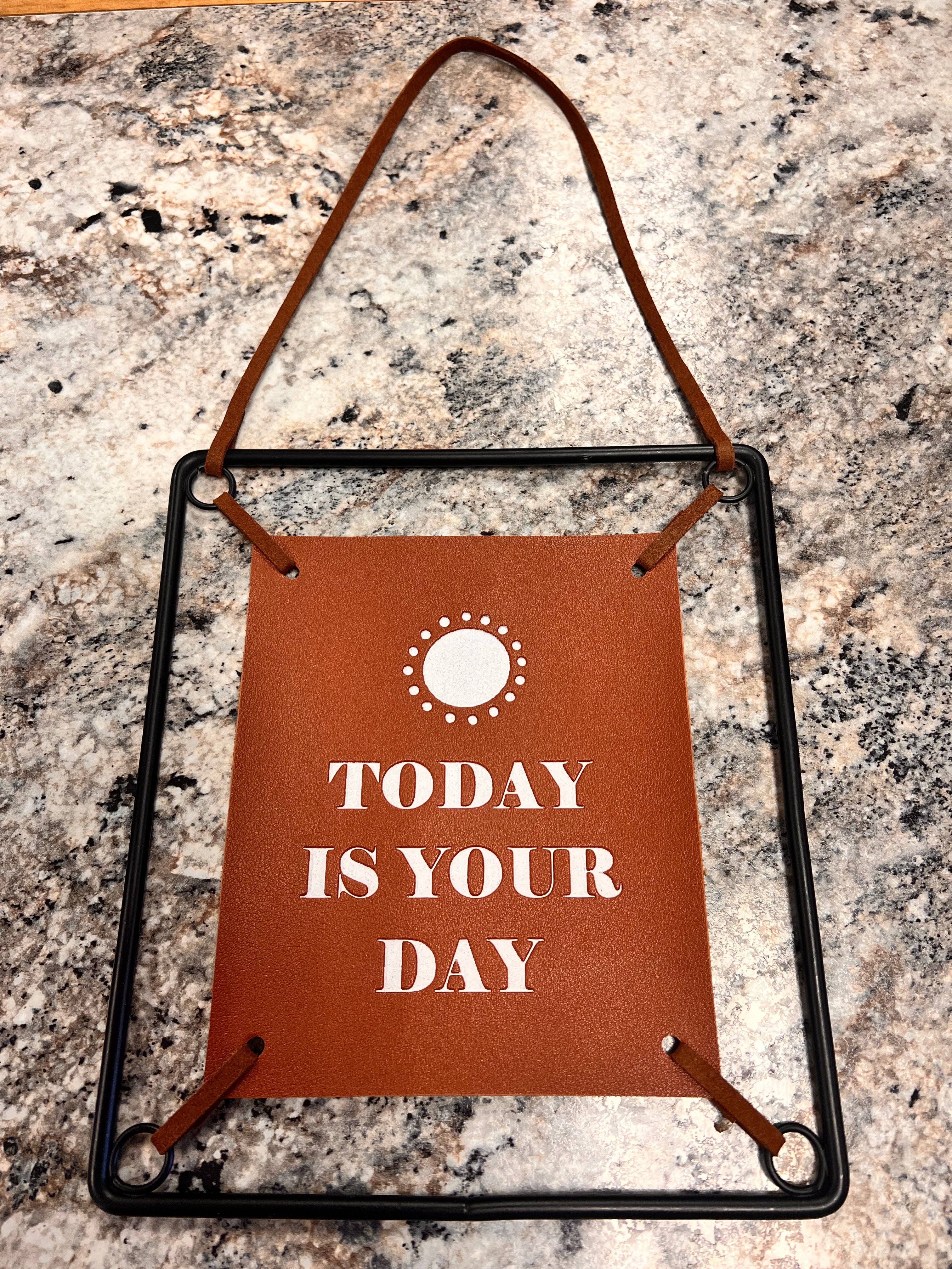 Leather Sign