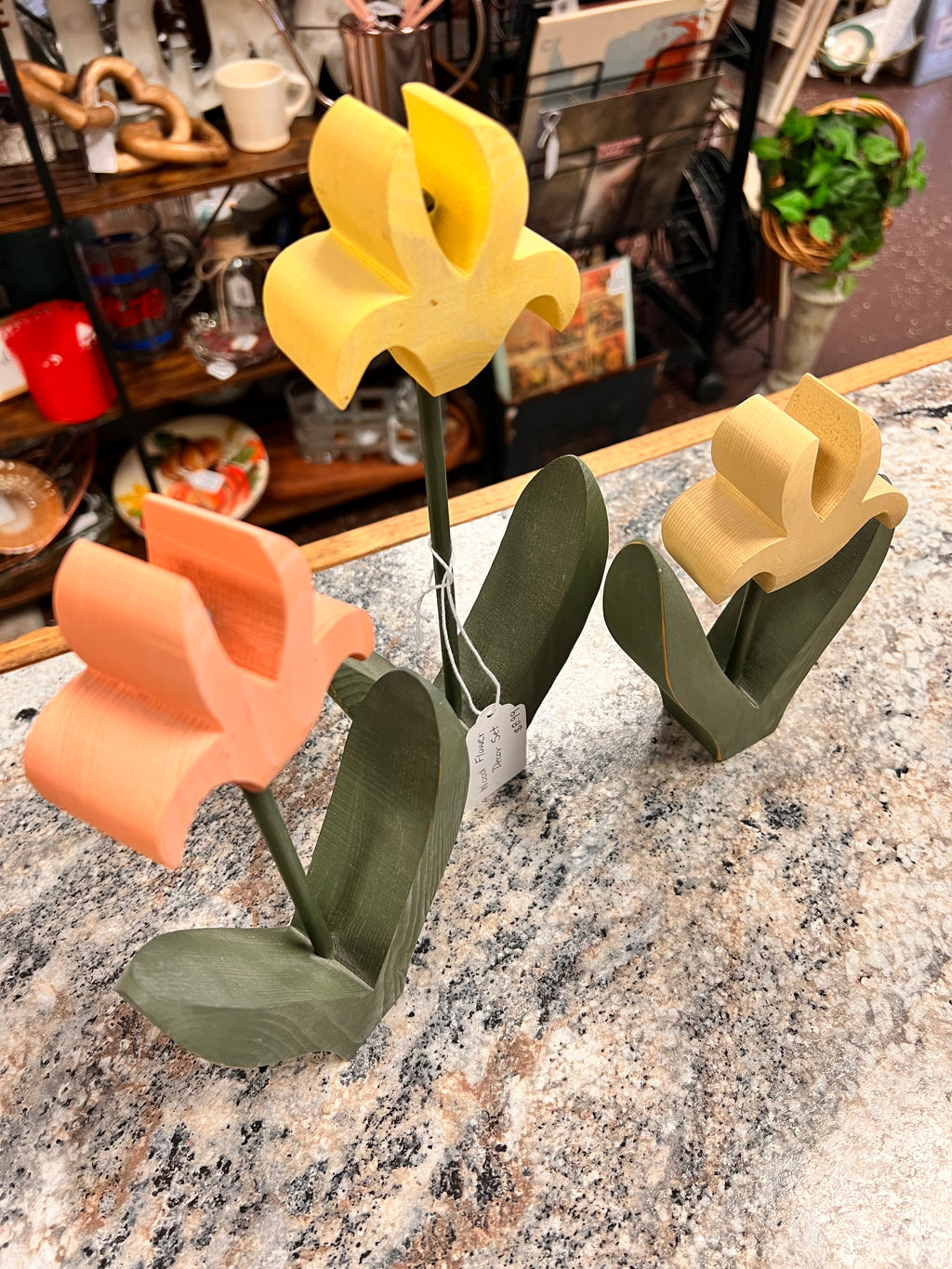 Wood Flower Set
