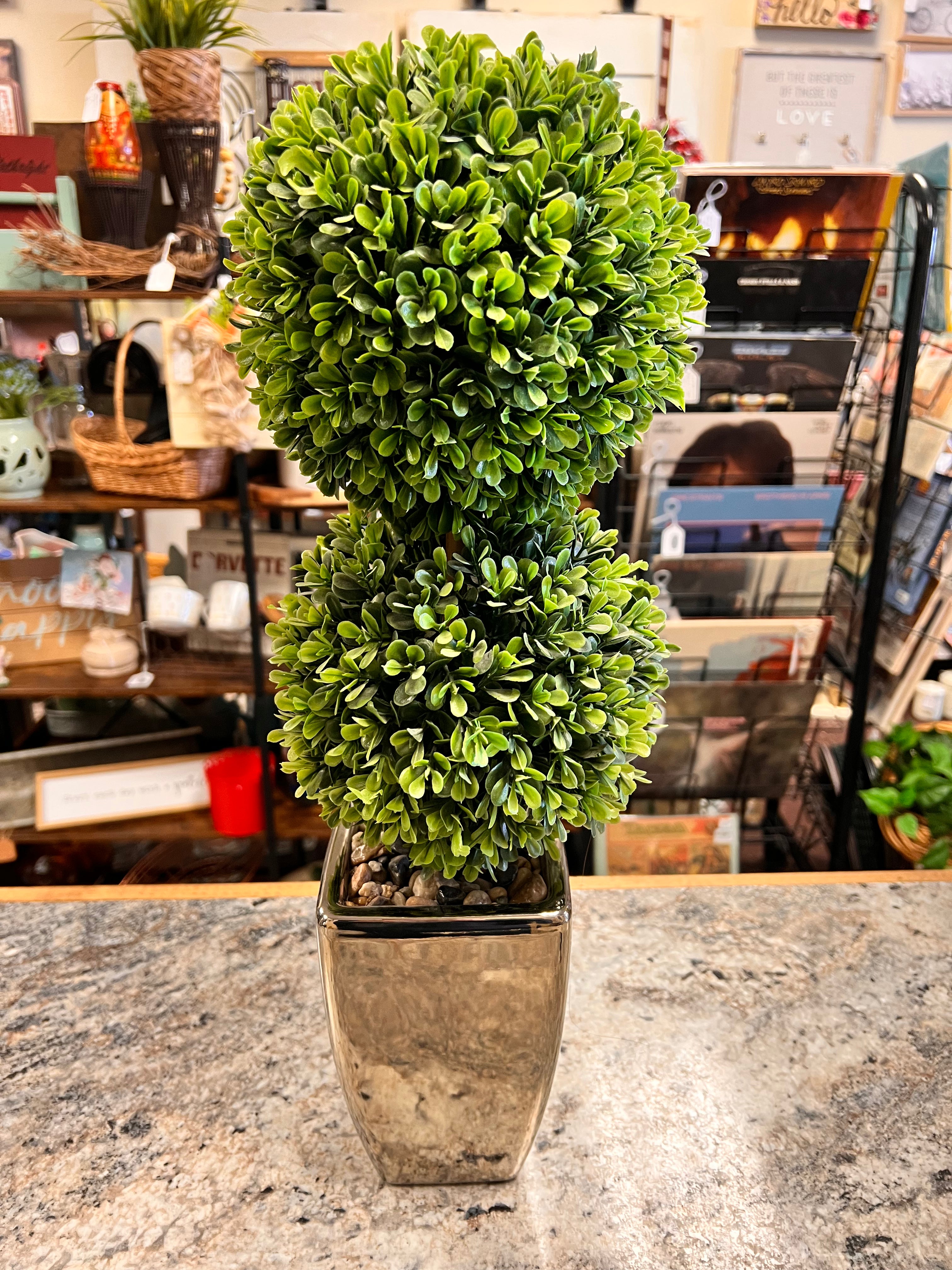 Round Plant Decor