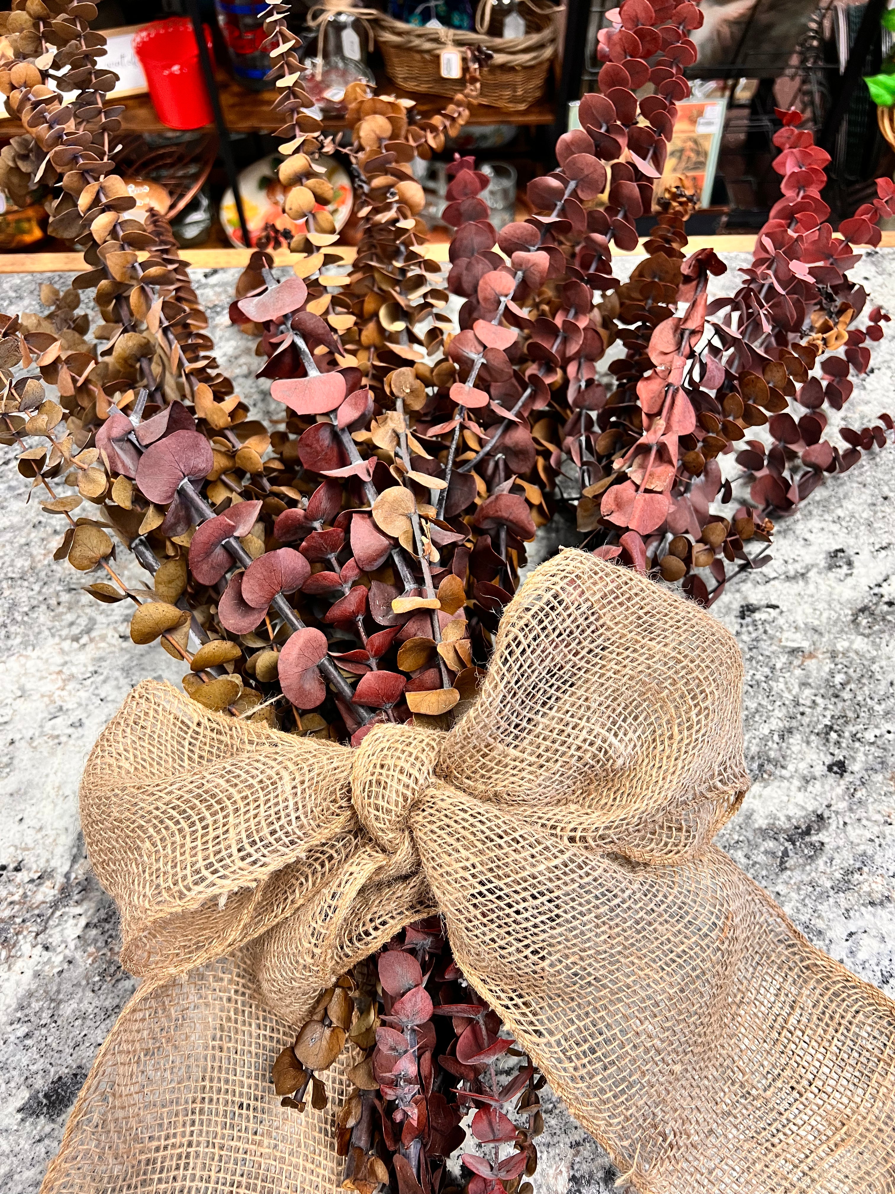 Floral Burlap Decor