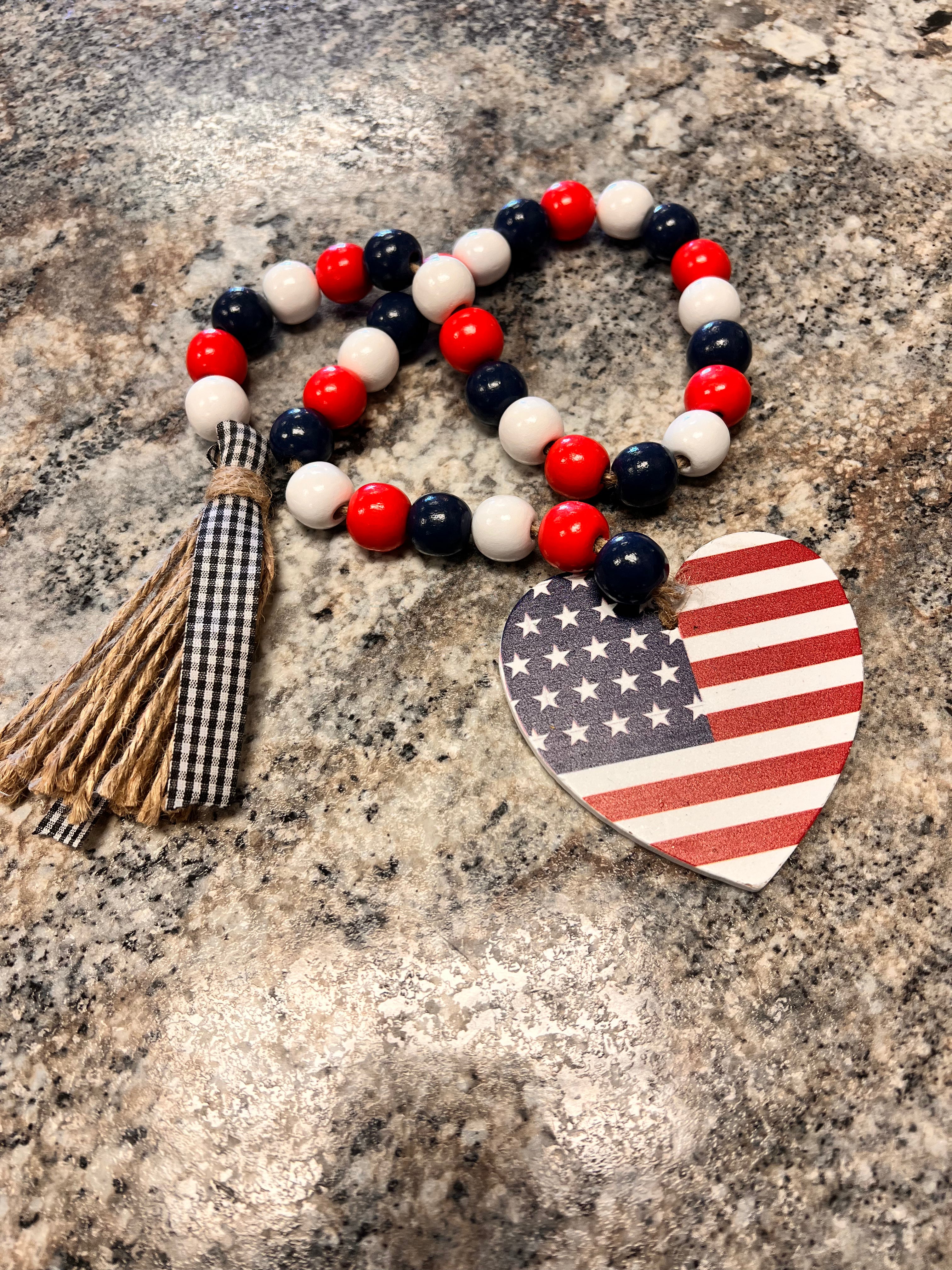 Flag Bead Decor