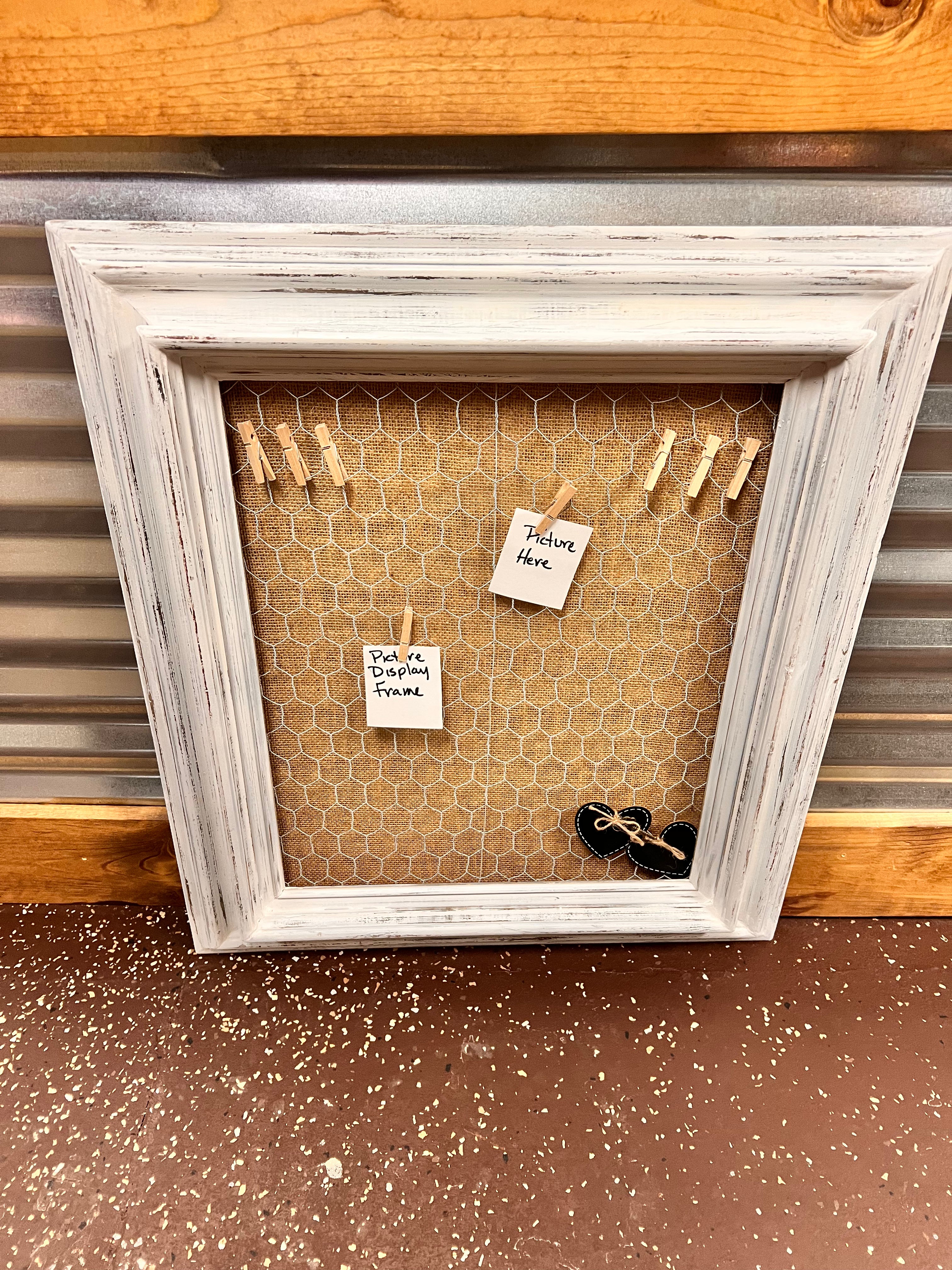 Burlap Wood Frame