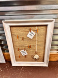 Burlap Wood Frame
