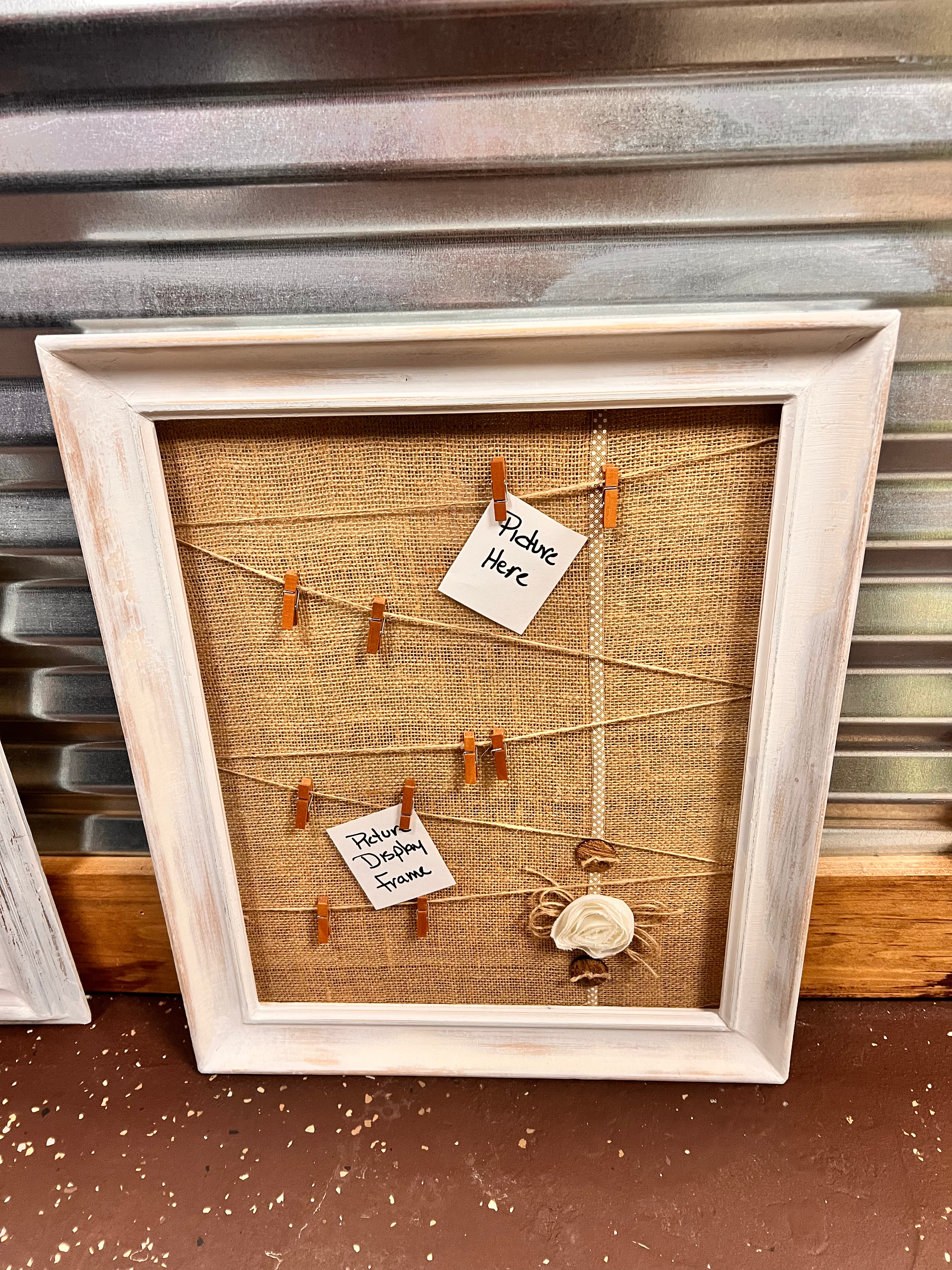 Burlap Wood Frame