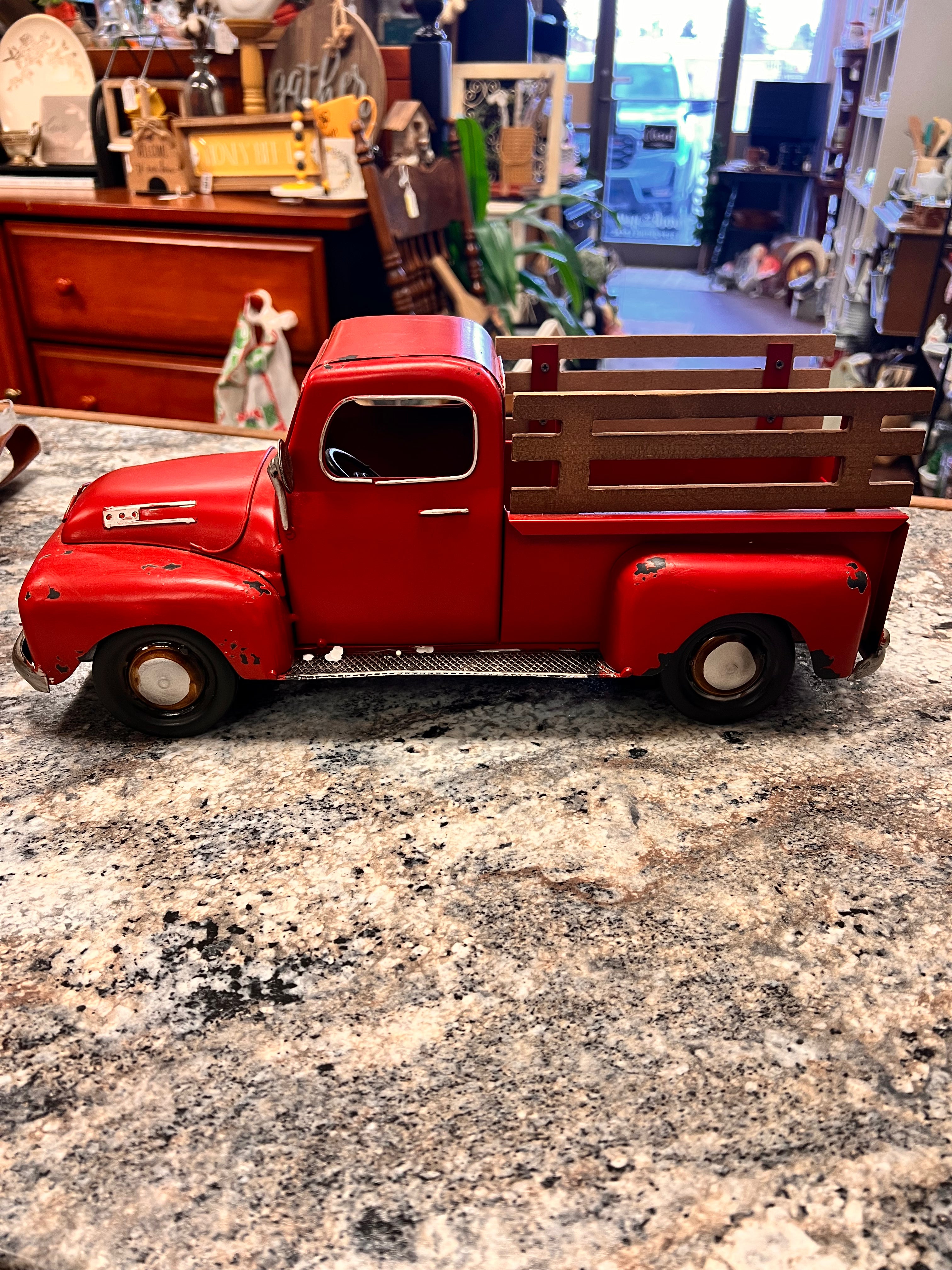 Red Metal Truck