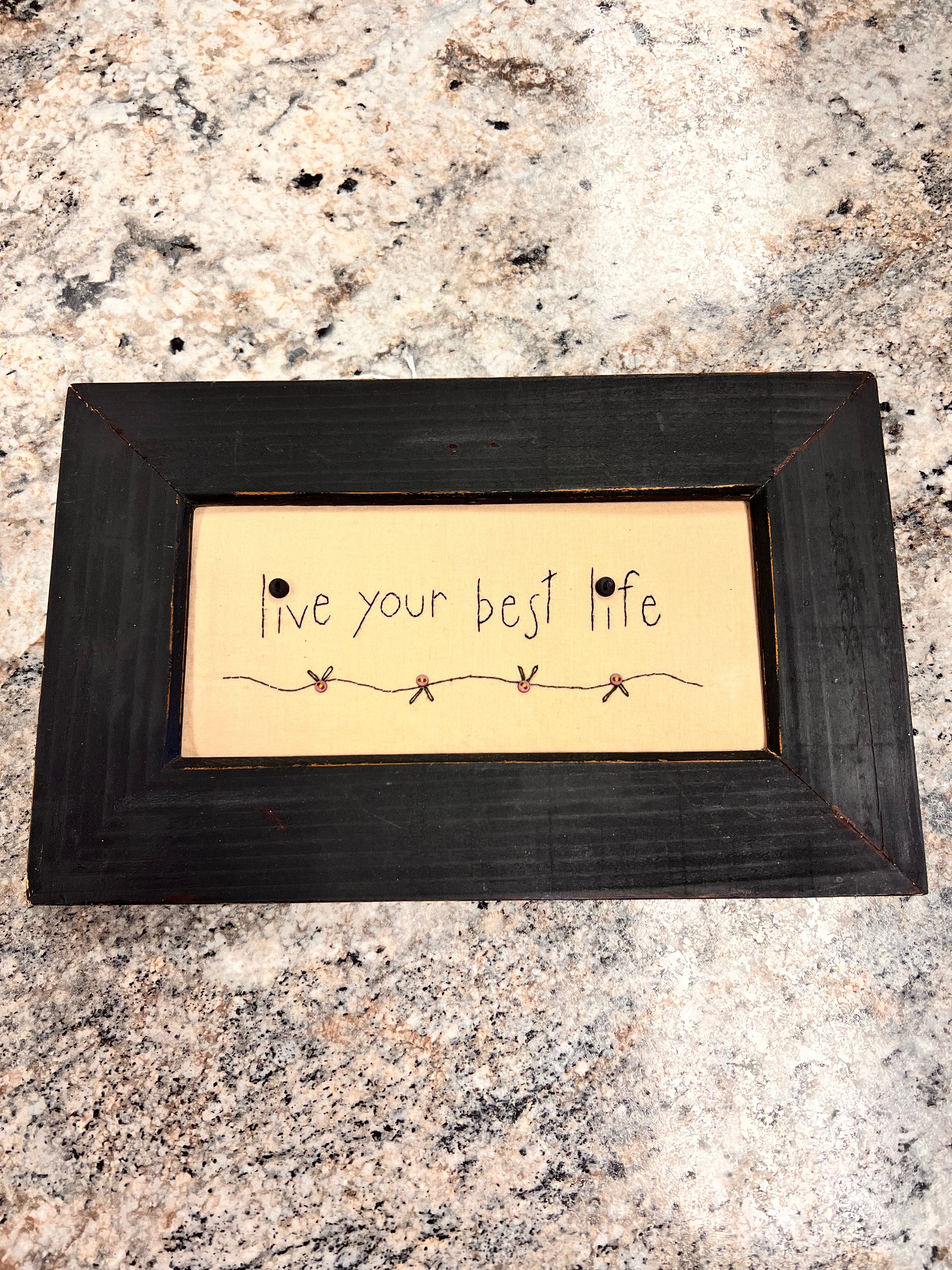 Embroidered Sign