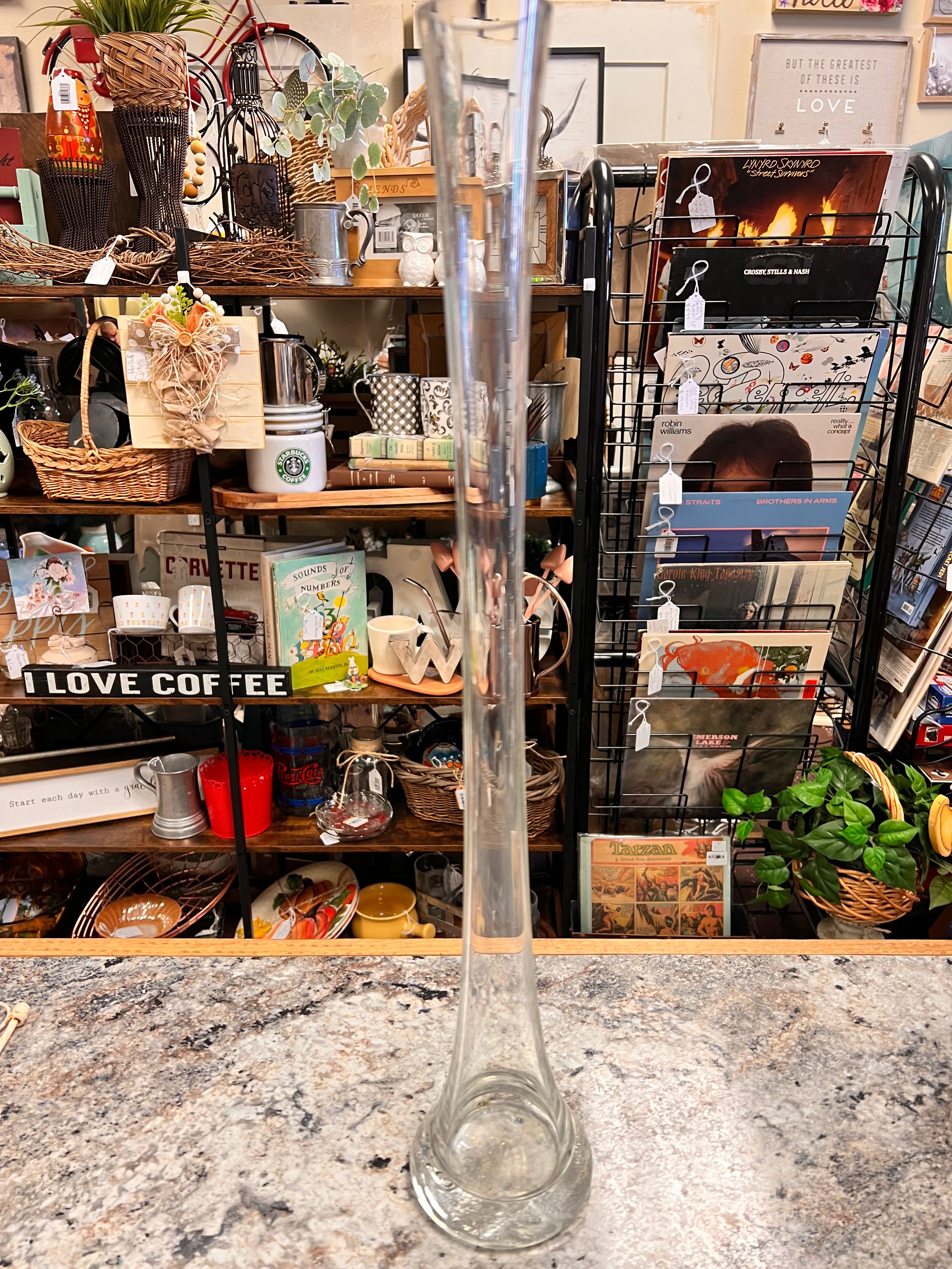 Tall Glass Vase
