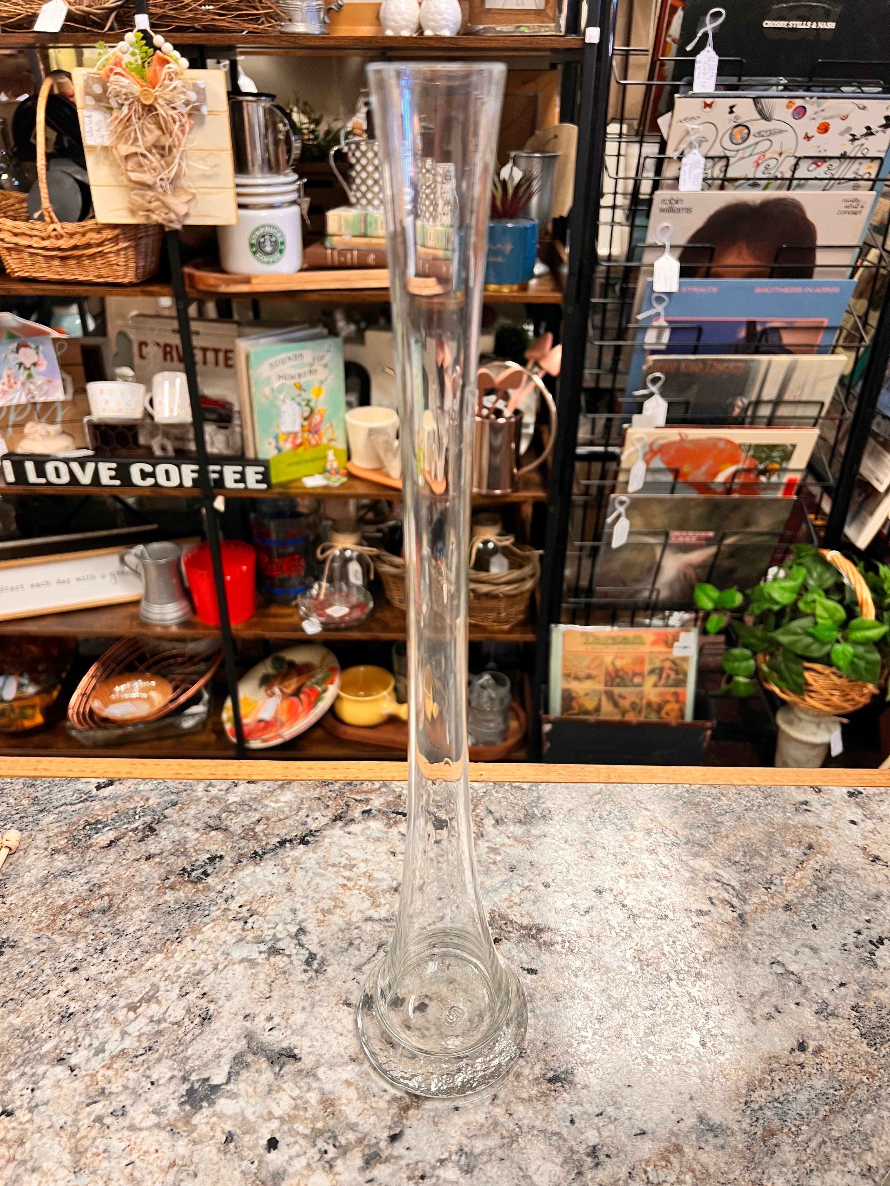 Tall Glass Vase