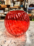 Red Candle Holder