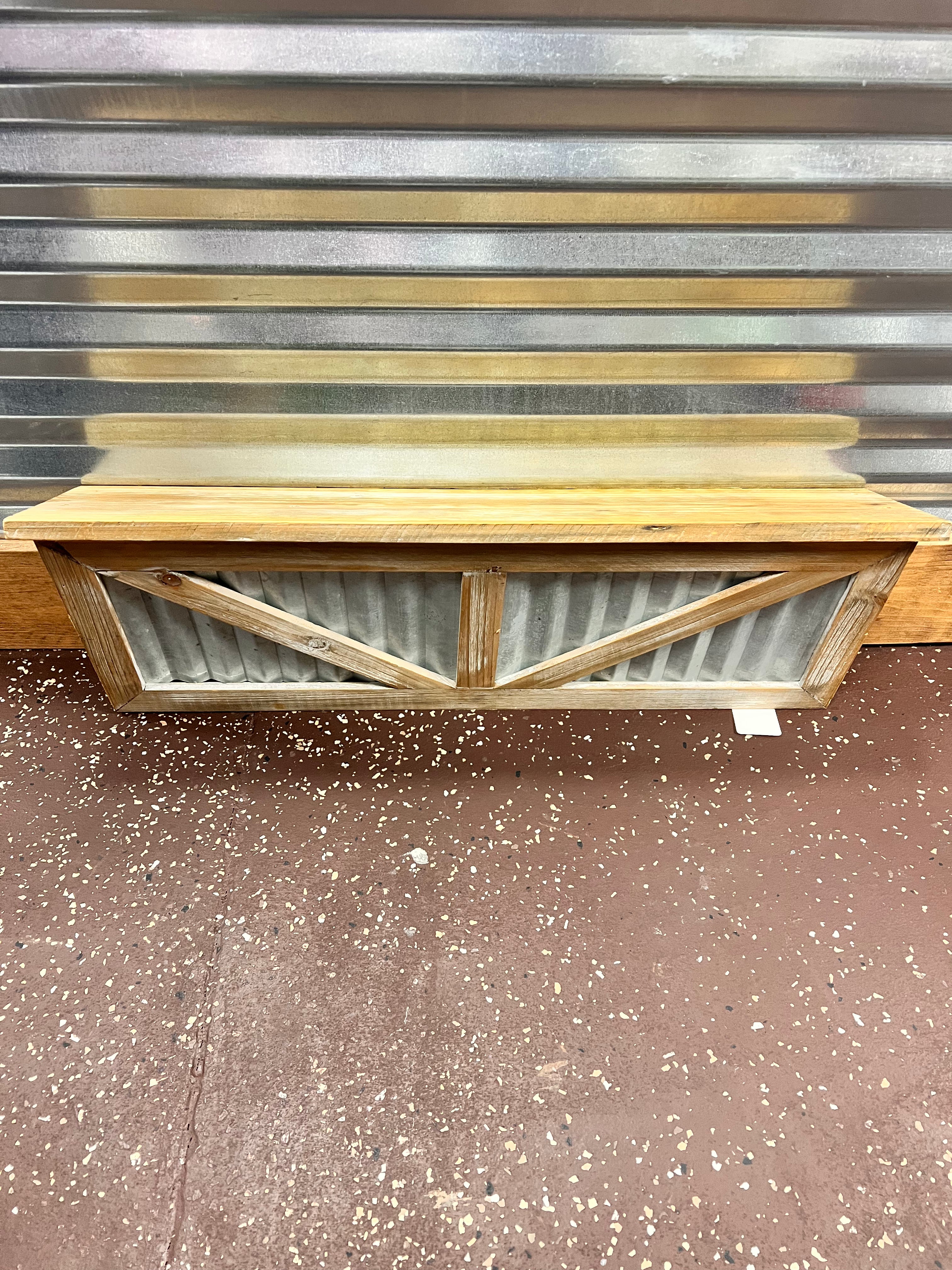 Wood Metal Shelf