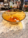 Amber Glass Bowl